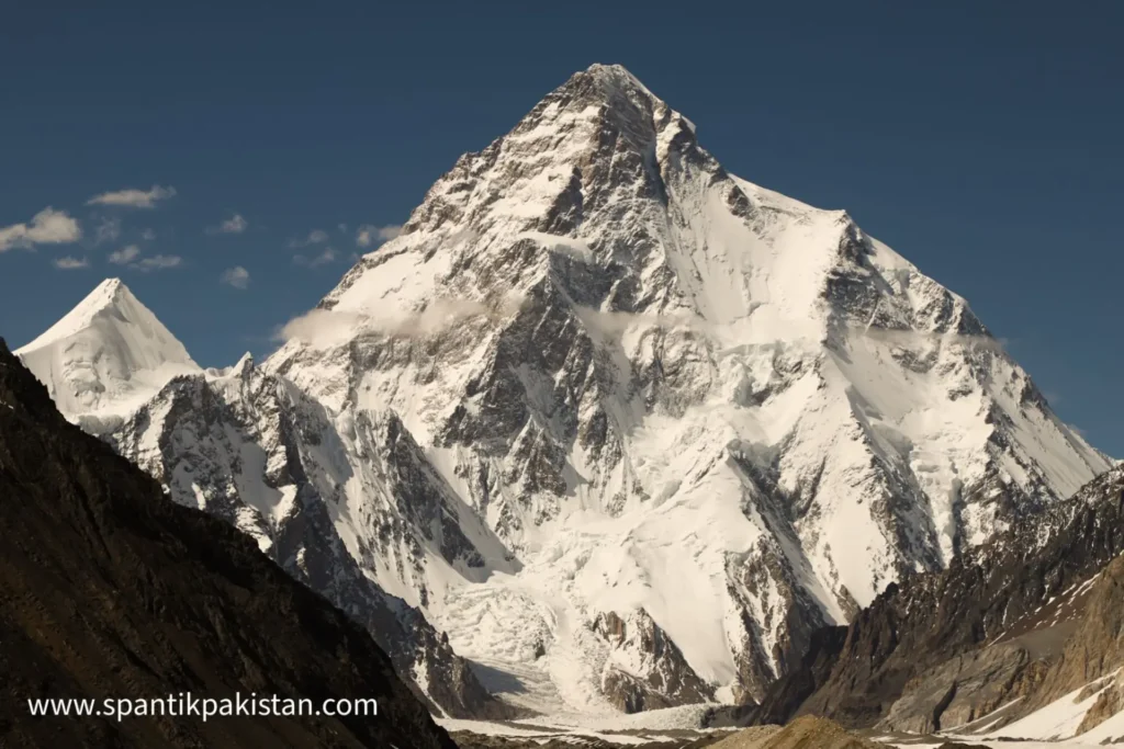 Motorcycle rider on the Karakoram Highway, northern Pakistan